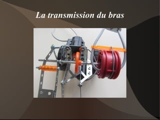 La transmission du bras