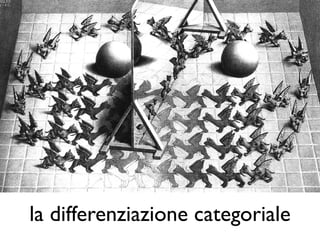 la differenziazione categoriale
 