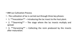 Shellac Lac Insects Comprehensive Guide to Lac Culture and Shellac Production | PDF