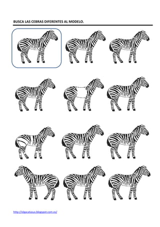 BUSCA LAS CEBRAS DIFERENTES AL MODELO.




http://olgacatasus.blogspot.com.es/
 