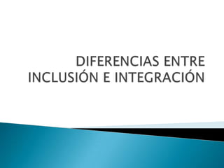 ESCOLARIZACIÓNLa identificación se realizara lo mas temprano posible por personal cualificado.