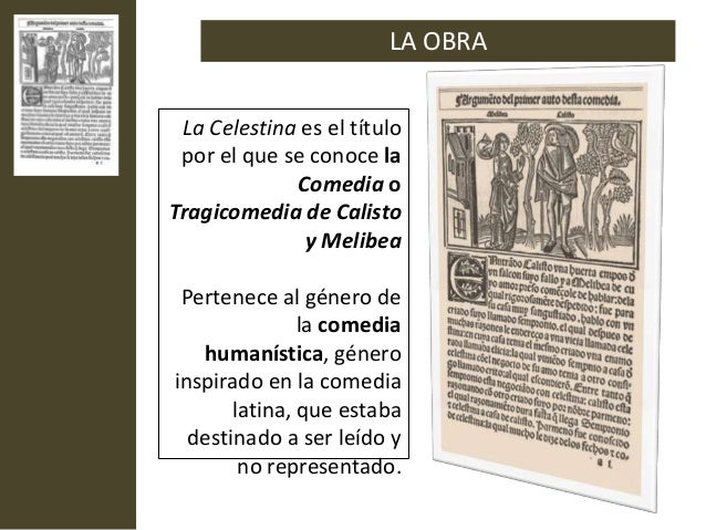 A Que Genero Literario Pertenece La Celestina