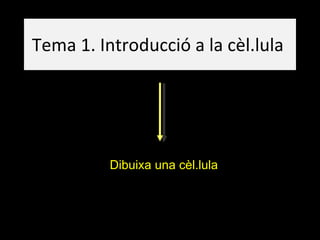 Tema 1. Introducció a la cèl.lula  Dibuixa una cèl.lula 
