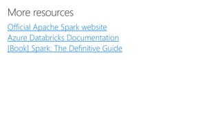 Building Advanced Analytics Pipelines with Azure Databricks | PPTX