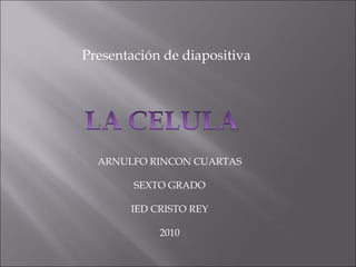 Presentación de diapositiva ARNULFO RINCON CUARTAS SEXTO GRADO IED CRISTO REY 2010 