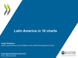 Latin America in 10 charts
Ángel Melguizo
Head, Latin America and Caribbean Unit, OECD Development Centre
Emerging Markets Network
Paris, May 28 2018
 