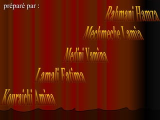 préparé par :préparé par :
 