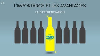 L’IMPORTANCE ET LES AVANTAGES
24
LA DIFFÉRENCIATION
 