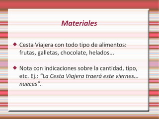 Materiales


Fichas donde recopilar la información:

 