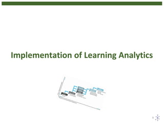 Implementation of Learning Analytics
9
 