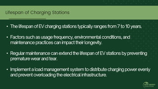 •
•
•
•
Lifespan of Charging Stations
 