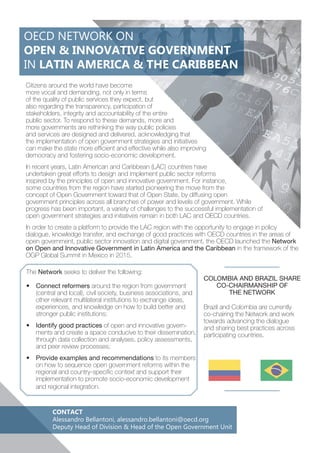 OECD Network on Open & Innovative Government in Latin America & The ...