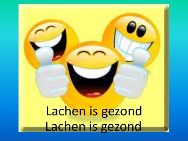 Lachen is gezond