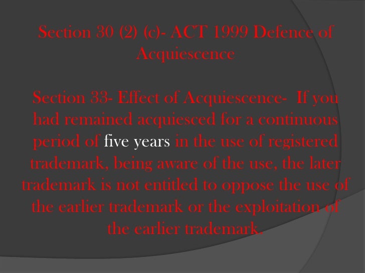 Laches and acquiescence