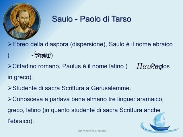 Chi è Paolo Di Tarso La Chiesa in missione. Paolo di Tarso | PPT