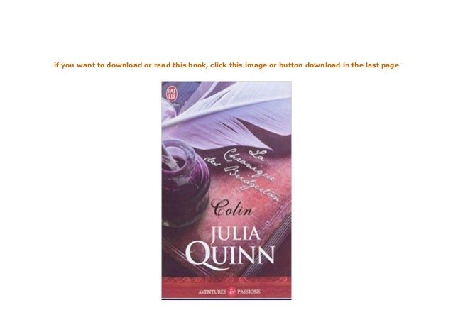 Chronique Des Bridgerton Tome 1 Pdf pdf_$ La Chronique Des Bridgerton 4 Colin Aventures Et Passions F…