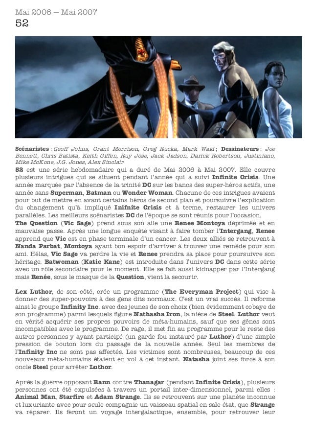 Dc Chronologie Dc Chronologie