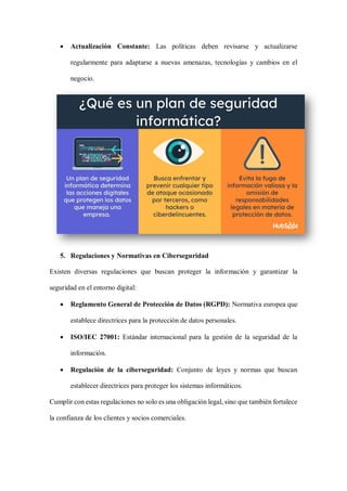 "Importancia de la Ciberseguridad en el Mundo Digital Actual" | PDF