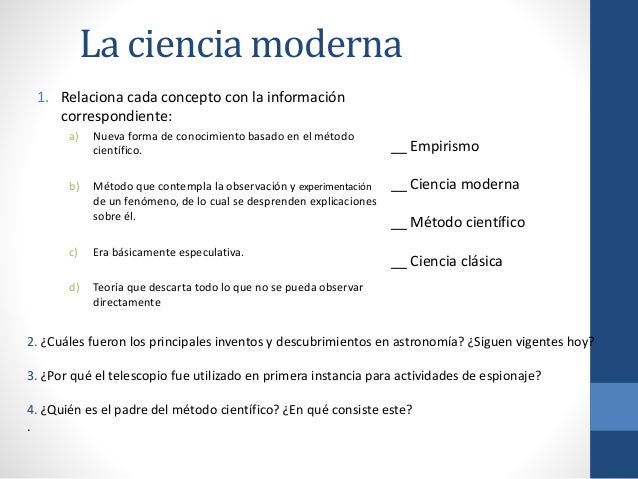 La ciencia moderna