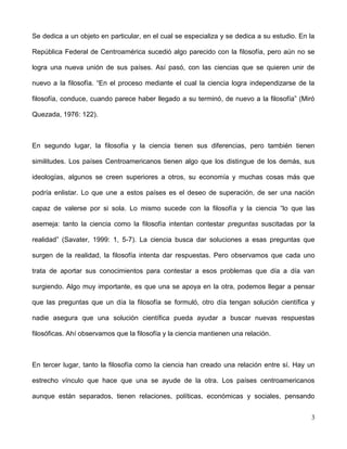 La Ciencia Se Desprende De La FilosofíA