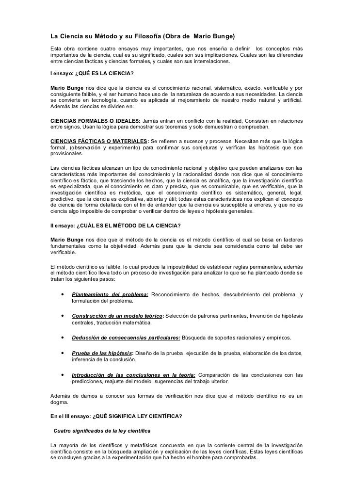 La ciencia su método y su filosofía para publicar