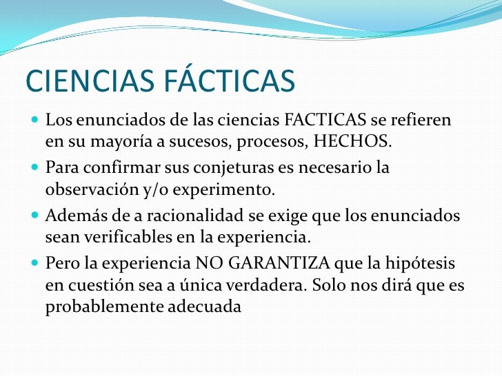 La ciencia y el método científico
