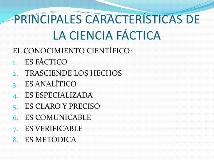 La ciencia y el método científico
