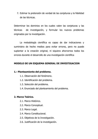 LA CIENCIA Y SU METODO