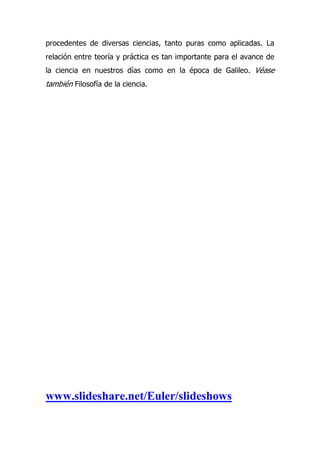 LA CIENCIA Y SU METODO