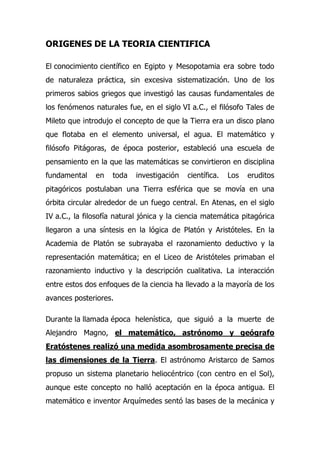 LA CIENCIA Y SU METODO