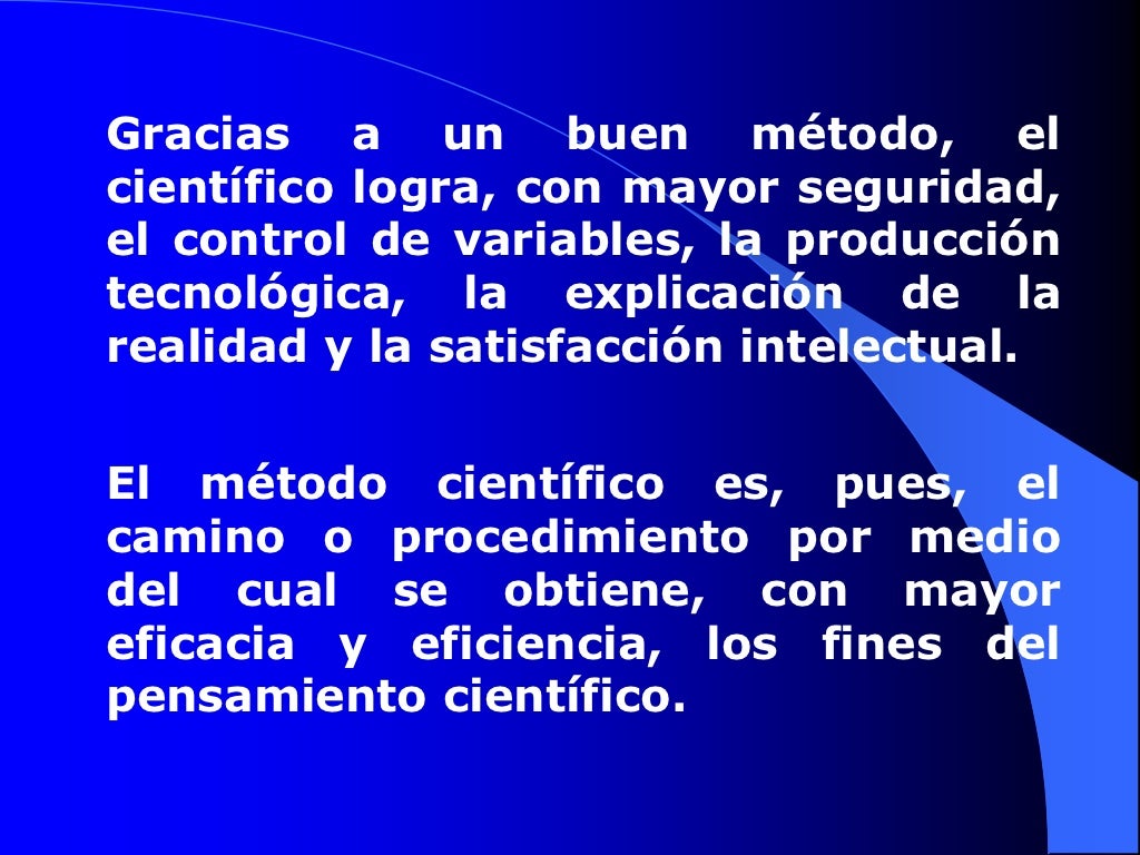 La ciencia y su metodo