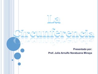Presentado por:
Prof. Julio Arnulfo Norabuena Minaya
 