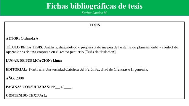 La Cita De Fuentes En La Monografia
