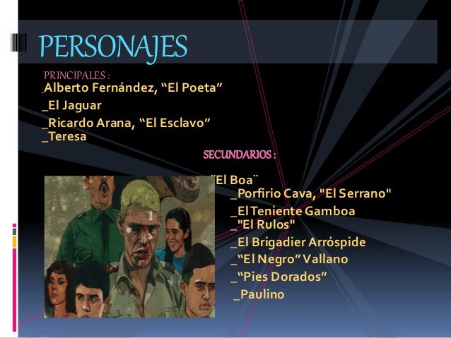 Personajes Principales Y Secundarios De La Ciudad Y Los Perros