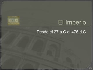 La RepúblicaDesde el 509 a.C al 27 a.C22