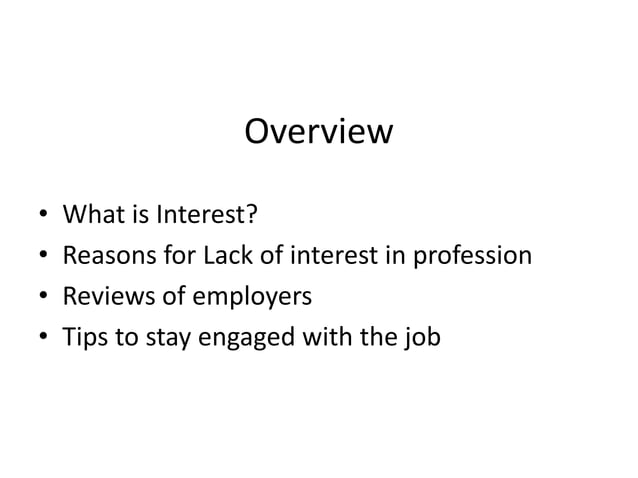 Lack of-interest-in-profession | PPT