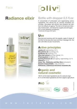 La Claree Product Range