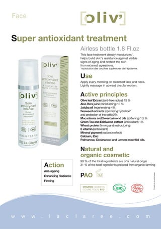 La Claree Product Range