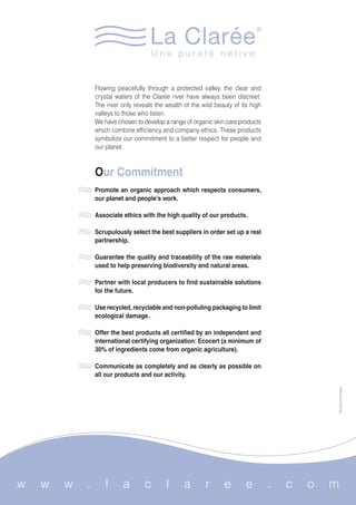 La Claree Product Range