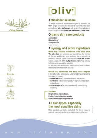 La Claree Product Range