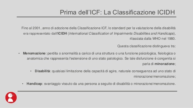 La Classificazione Icf Principi Generali E Procedure Di - 