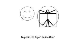 Sugerir, en lugar de mostrar

 
