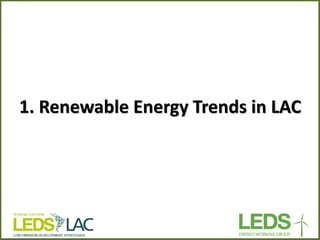 1. Renewable Energy Trends in LAC  
