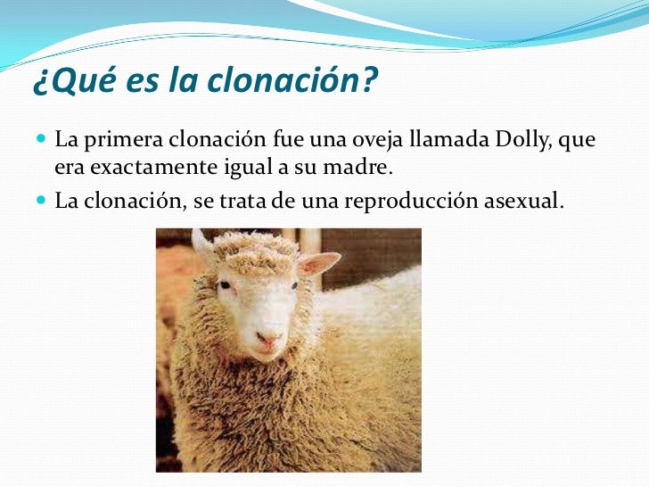 La clonación