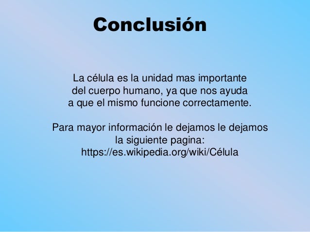 La célula