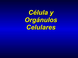 Célula y
Orgánulos
Celulares
 