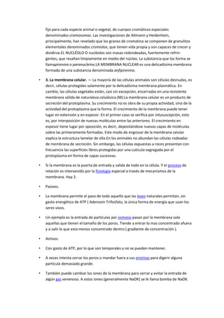 La célula trabajo escrito