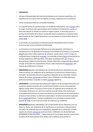 La célula trabajo escrito