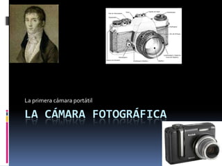 La primera cámara portátil

LA CÁMARA FOTOGRÁFICA
 