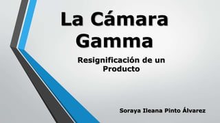La Cámara
Gamma
Resignificación de un
Producto
Soraya Ileana Pinto Álvarez
 